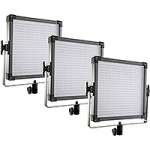 F&V K4000S (K-4000S) 3200K to 5600K Bi-Colour LED Studio Panel 3 Light Kit (2490 Lux at 1 Meter) (p/n 109041010221) F&V K4000S (K-4000S) 3200K to 5600K Bi-Colour LED Studio Panel 3 Light Kit (2490 Lux at 1 Meter) (p/n 109041010221)